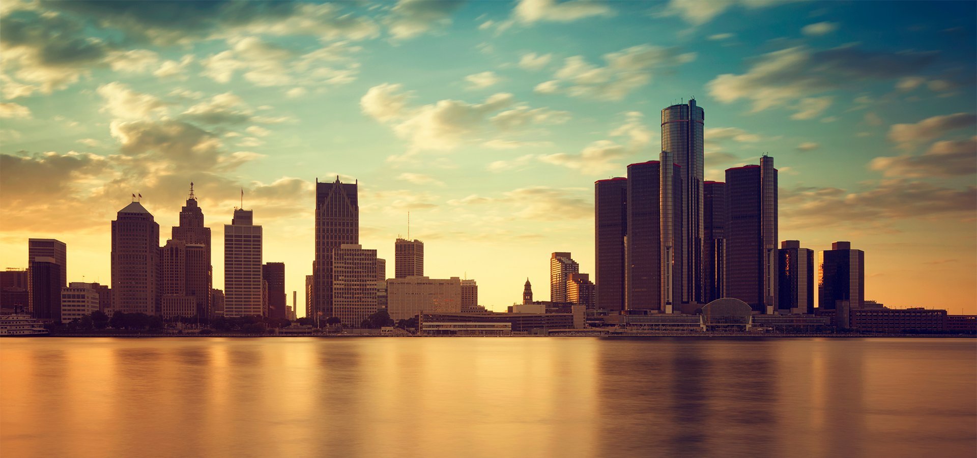 detroit skyline represents midwest recover center's ceo matt bell about detroit's union members' radio