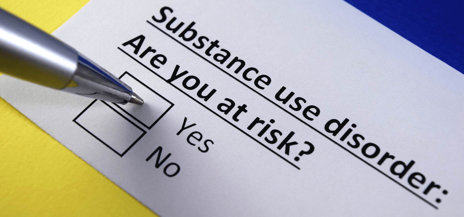 a questionnaire about substance use disorder makes people think about experimenting vs addiction