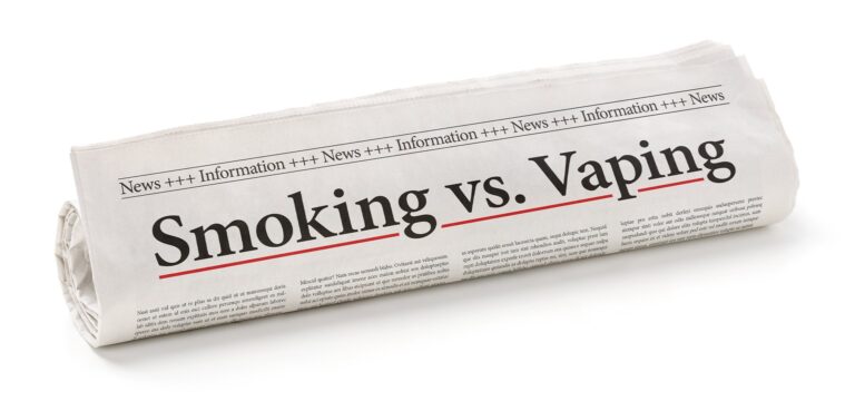 newspaper debating smoking vs vaping makes people wonder if you should be worried about vaping