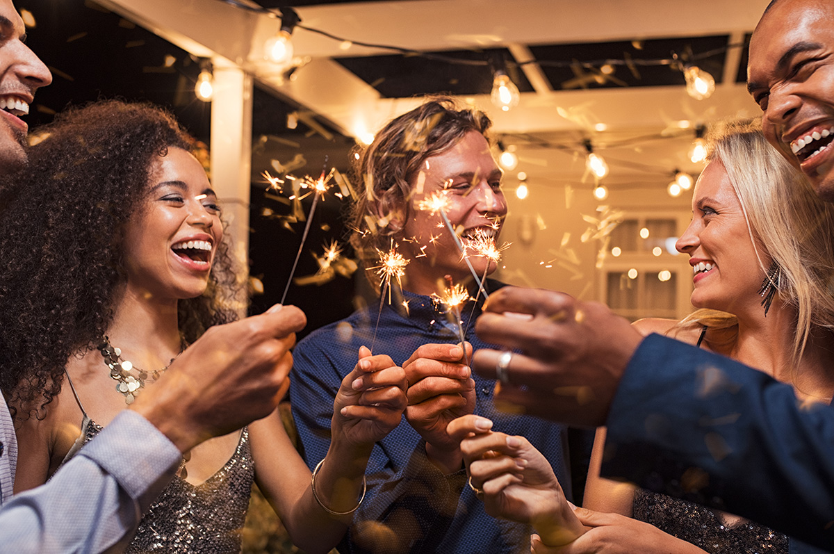 Group enjoys three fun sober New Year's Eve ideas