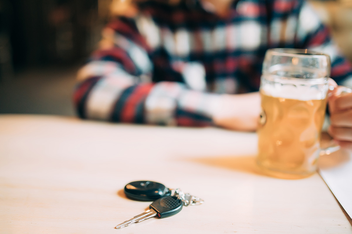 Man thinks about the importance of national impaired driving prevention month